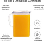 LocknLock Aqua Fridge Door Water Jug | Clear Pitcher | BPA Free Plastic Pitcher - Image 3