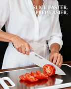 Kitchen Knife Set with Block: 14-Piece German Stainless Steel Full Tang - Image 6