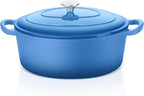 E-far 5QT Oval Dutch Oven Pot by E-far