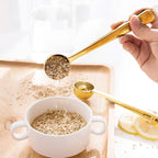 Coffee Scoop, Stainless Steel Golden Multi Function Coffee Measuring - Image 5