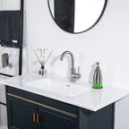 Gaussra Soap Dispenser with Coaster and Stickers, Brushed Nickel Stainless - Image 6