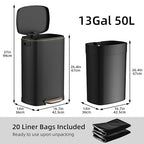 KUK 13 Gallon Kitchen Trash Can - Image 7