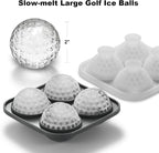 Nax Caki 3D Golf Ice Cube Tray, Large Golf Silicone Fun Shapes Whiskey Ice Mold - Image 4