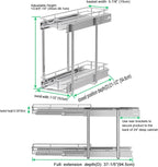 DINDON Pull Out Cabinet Organizer, Cabinet Pull Out Shelves, 2 Tier Pull Out - Image 5