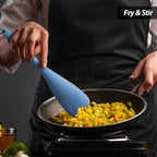 Cooking Spoon for Nonstick Cookwares, VOVOLY Silicone Spoon for Mixing - Image 8