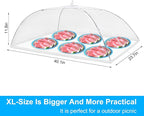 Anpro Food Covers for Outdoors, Pop-Up Mesh Food Tents, Collapsible Reusable - Image 2