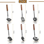 Stainless Steel Mirror Polished Kitchen Utensils Set - Image 2