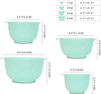 BoxedHome Nesting Plastic Mixing Bowl Set, 4 Piece Mixing Bowl Set - Image 4