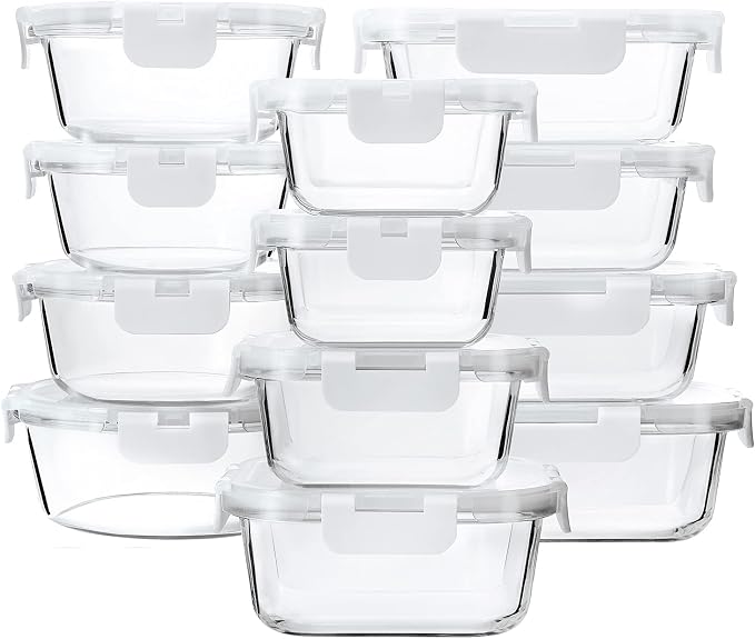 24-Piece Glass Food Storage Containers by MMCIRCO