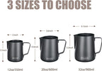 Milk Frothing Pitcher, 20oz Espresso Steaming Pitchers Stainless Steel - Image 4