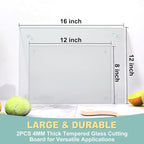 VASUHOME Tempered Glass Cutting Boards - Image 5
