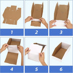 ZBEIVAN Cardboard Storage Bins Boxes 30 Packs, Easy Assembly Pantry Organizer - Image 6