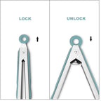 Premium 304 Stainless Steel Tongs Set – 12" Grill Tongs & 9" Cooking Tongs - Image 4