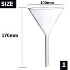 Glass Funnel Set, 50mm & 40mm Diameter - Image 2