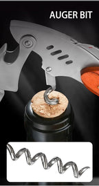 True Shark Corkscrew, Professional Waiters Corkscrew Wine Key Bottle Opener - Image 5
