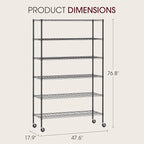BestOffice | 6-Tier Wire Storage Shelves - Image 3