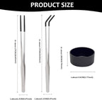 3 PACK Stainless Steel Reptile Feeding Tongs, 10.62" Straight &Curved Long - Image 5