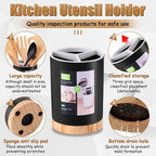 Kitchen Utensil Holder Tableware Storage Bucket, Spoon Chopsticks Fork Drain - Image 3
