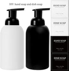 rejomiik 2 Pack Foaming Soap Dispenser Thick Glass Foam Hand Soap Dispenser - Image 8