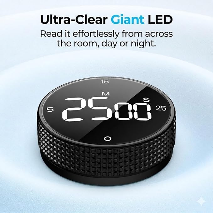 USB Rechargeable Magnetic Kitchen Timer - Image 5