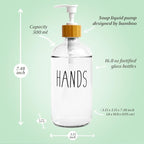 LOOCHICA Clear Glass Soap Bottle - Image 3