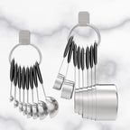 Measuring Cups & Spoons Set of 16, Wildone Stainless Steel Measuring Cups and - Image 5