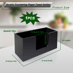 Paper Towel Holder Countertop, Acrylic Bathroom Paper Towel Holder, Countertop - Image 3