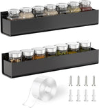 PMMASTO Adhesive Acrylic Spice Rack Organizer by PMMASTO