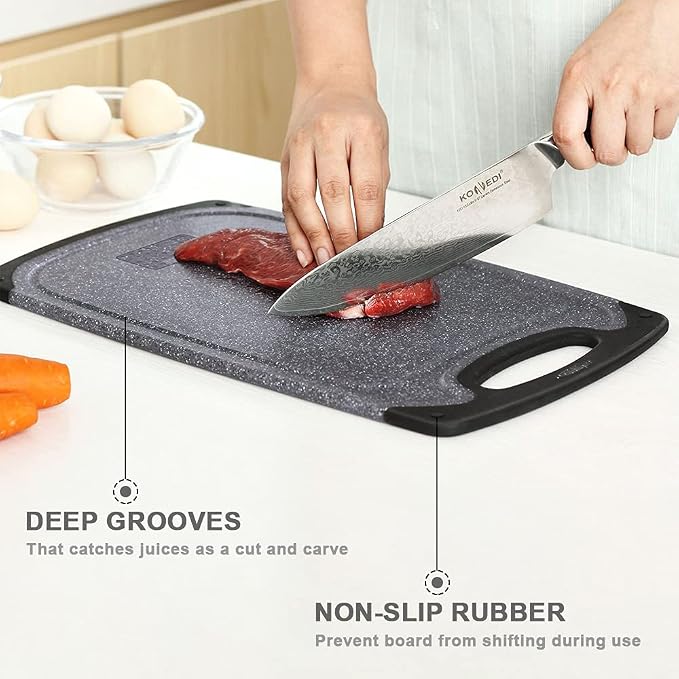 Viretang Plastic Cutting Boards Set of 3 Extra Large - Image 7