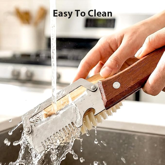 Premium Vegetable Peeler with Wooden Handle and Bottle Opener, 2-In-1 Stainless - Image 5