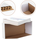 ZBEIVAN Cardboard Storage Bins Boxes 35 Packs 12x6x4.5 Inches, Easy Assembly - Image 3