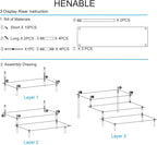 HENABLE Large Acrylic Display Risers, Perfume Stand Organizer, Tabletop Use - Image 6
