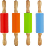 4 Pack Small Rolling Pin for Kids, Kids Rolling Pin for Home Kitchen by Miokun