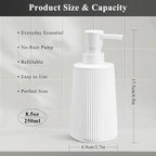 White 2 Pack Hand Soap Dispensers Set - Image 5