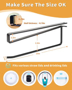 Tumbler Lid Organizer, Bar Hook Fits Various Lids, Horizontal Tumbler Lid - Image 7