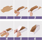 EXYGLO Cardboard Storage Bins 50 Pack, Corrugated Organizer Bins - Image 5