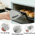 4 PCS Silicone Oven Mitts Heat Resistant Mini Oven Gloves - Image 4