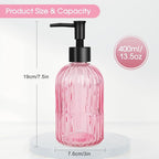 Topsky Stripe Glass Soap Dispenser - Image 4