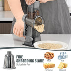 KEOUKE Rotary Cheese Grater Hand Crank Transparent - Image 3