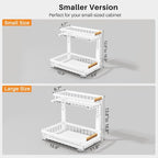 PXRACK Under Sink Organizer, Adjustable Height, 2 Tier Pull Out Under Cabinet - Image 2