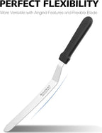 Anaeat Icing Spatula, Professional Cake Angled Offset Spatula - Image 3