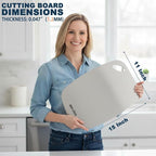 Cutting Board Non-Toxic, 304 Stainless Steel Cutting Board Double Sided - Image 5