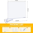 JOY DECOR 8 Pack Acrylic Clear Shelf Dividers - Image 2