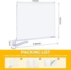JOY DECOR 2 Pack Acrylic Clear Shelf Dividers - Image 2