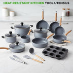 Nutrichef 22-Piece Cookware and Bakeware Set | Professional Home Kitchen - Image 5