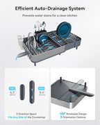 SUNLY Expandable Dish Drying Rack, Versatile Brackets - Image 5