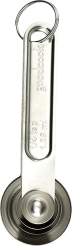 Good Cook Classic Set of 4 Stainless Steel Measuring Spoons - Image 2
