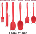 NileHome Silicone Spatula Set 6 Packs Food Grade Kitchen Utensils - Image 2