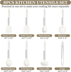 TeamFar Kitchen Utensils, for Nonstick Cookware Cooking Stirring Turning - Image 2