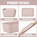 Plastic Drawer Organizers, Desk and Vanity Organizer Plastic Tray, Makeup - Image 3